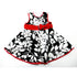 Black White Leaves Sleeveless Cotton Dress Girls S-XL - SophiasStyle.com
